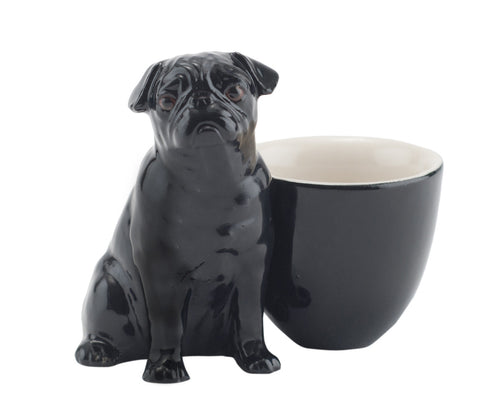 Black Pug Egg Cup