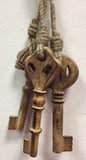 Triple Hanging Wooden Keys