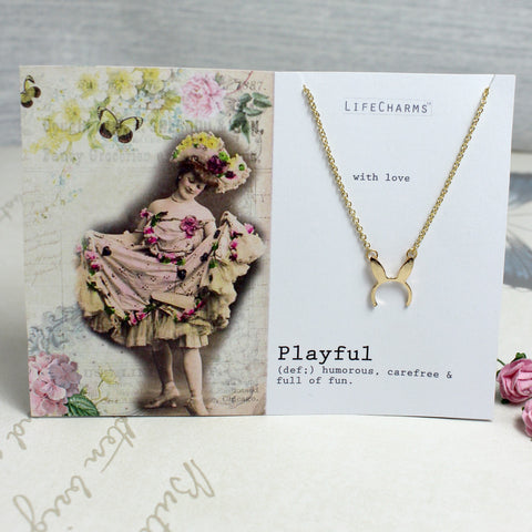 Playful Bunny Ears Necklace