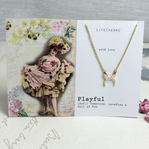 Playful Bunny Ears Necklace