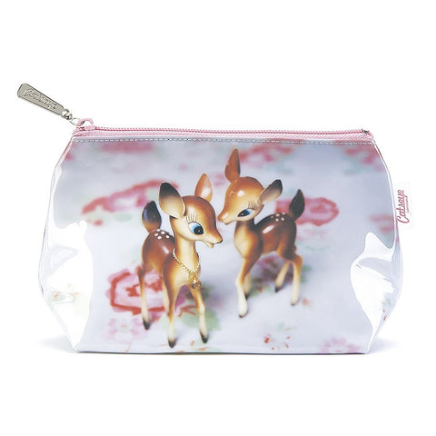 Catseye Deer On Rose Make-Up Bag