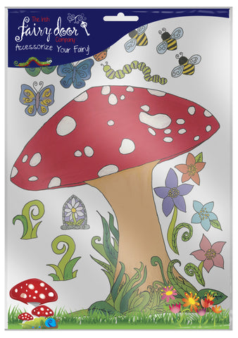 Fairy Door Sticker Set - Toadstool