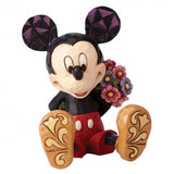 Mickey Mouse with Flowers Mini Figurine