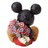 Mickey Mouse with Flowers Mini Figurine