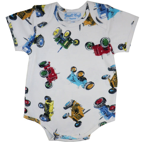 Tractor Baby Grow