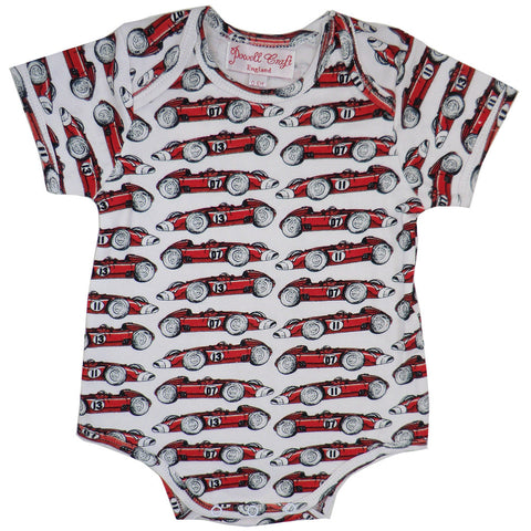 Vintage Racing Car Baby Grow