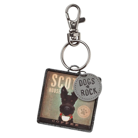 Scottie "Dogs Rock" Keyring